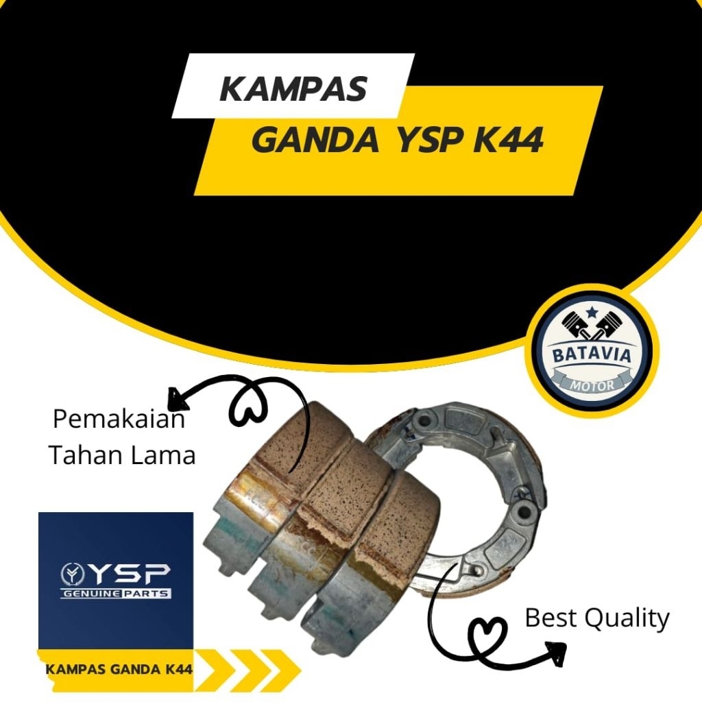 Kampas Ganda YSP/FCC  K44 Beat Pop, Vario110Esp,Scoopy Esp,BeatPopEsp, ScoopyEsp, BeatSportyEsp