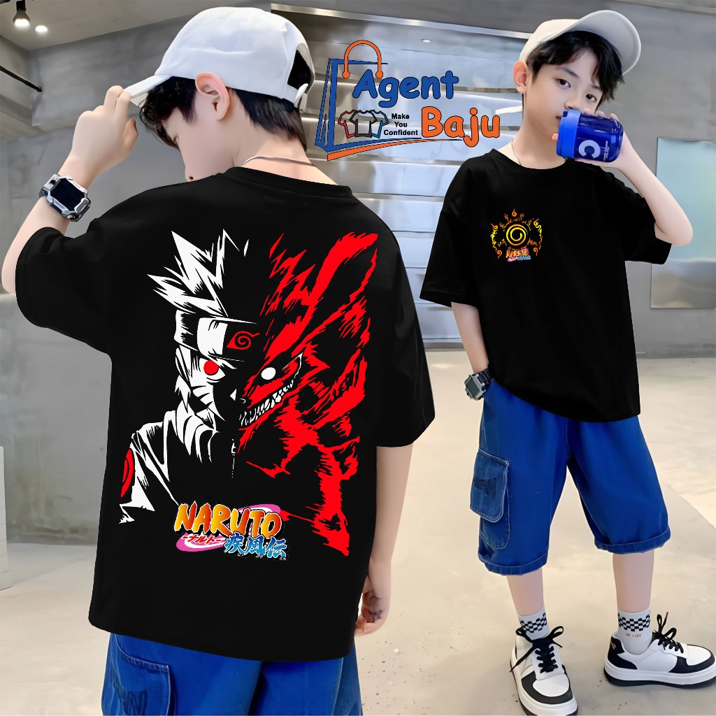 PAKAIAN KAOS ANAK LAKI NARUTO KEREN