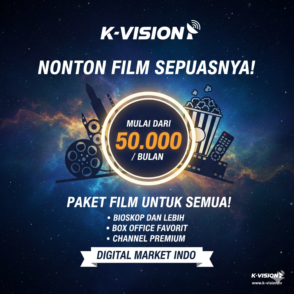 PAKET FILM K-VISION 1 BULAN || PAKET FILM STB K-VISION 5 MENIT LANGSUNG AKTIF
