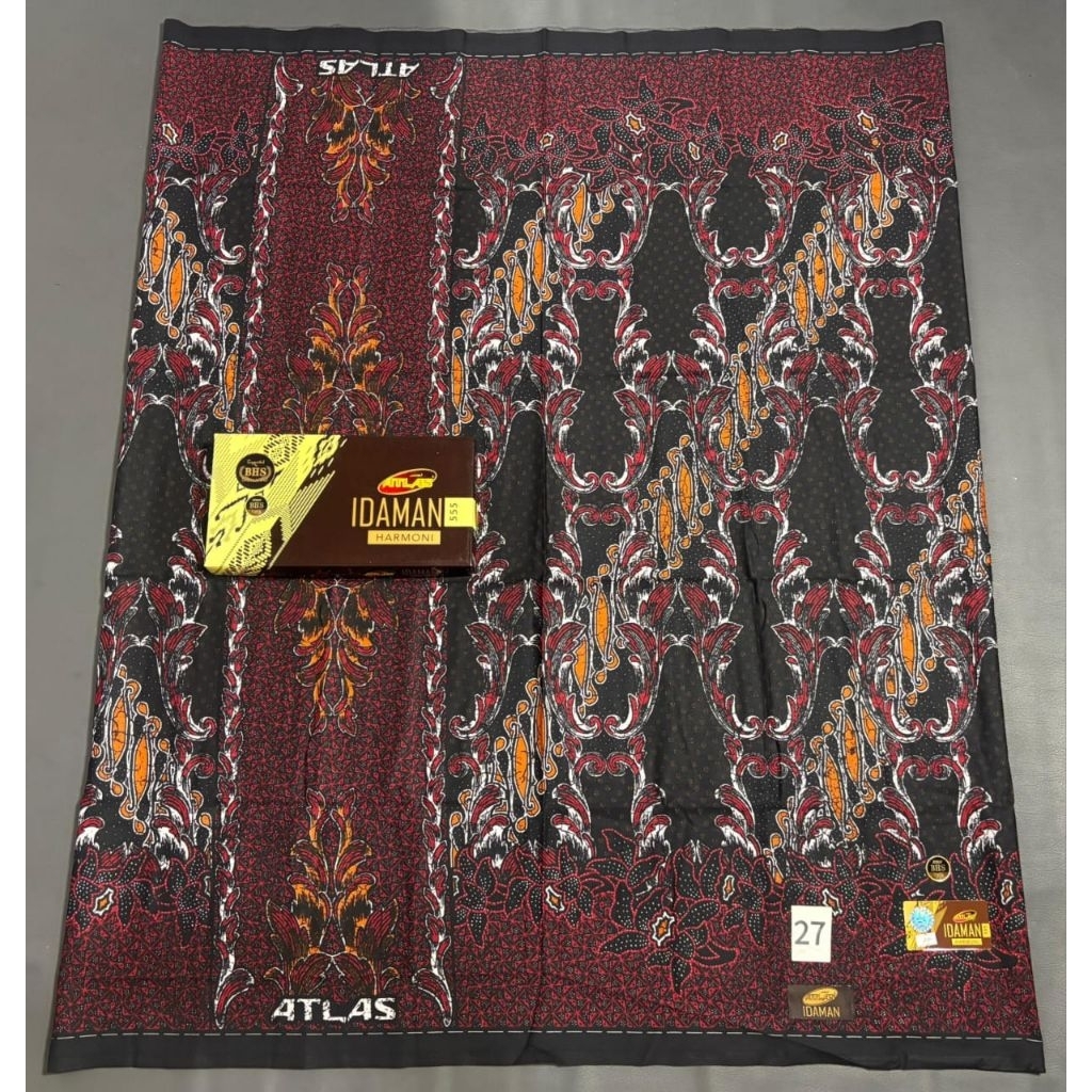 sarung atlas IDAMAN batik kembang sarung atlas motif batik terbaru sarung dewasa