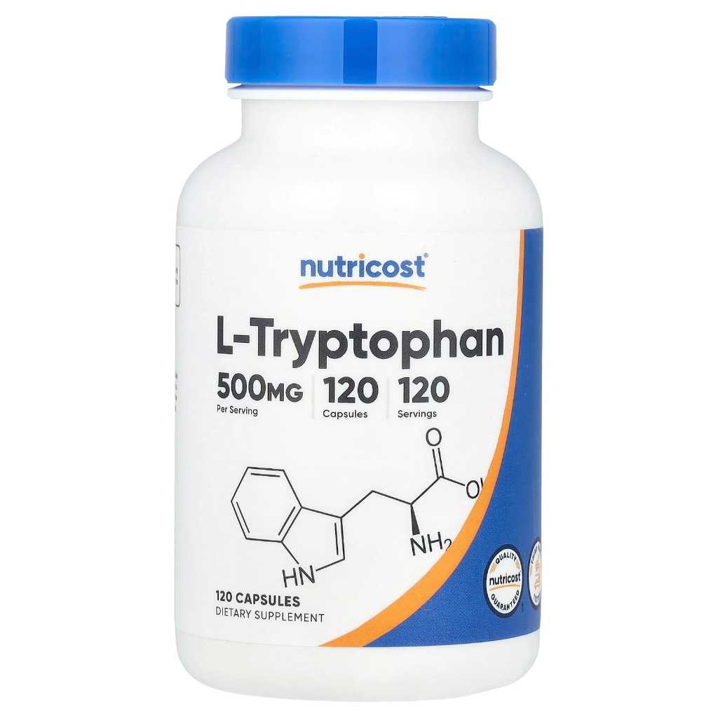 Nutricost L-Tryptophan 500 mg 120 Capsules