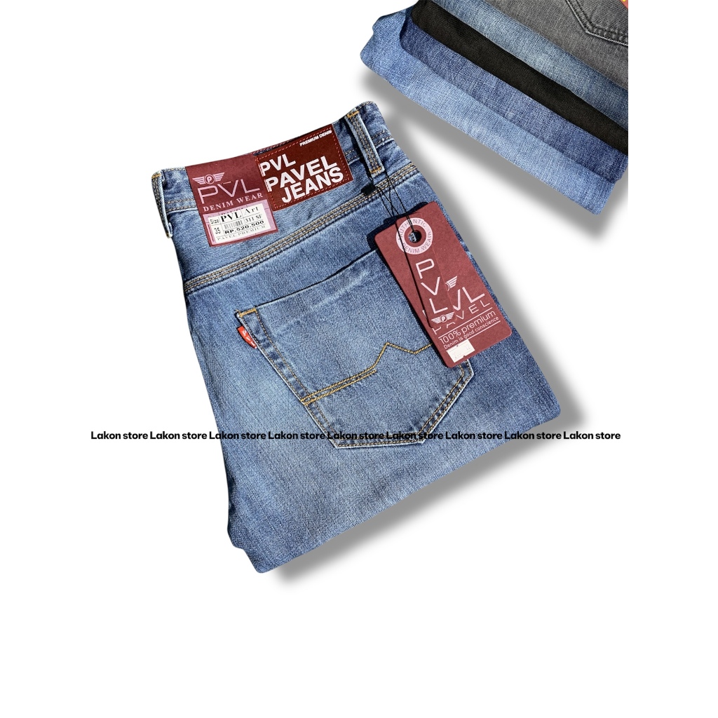 CELANA JEANS PAVEL PANJANG PRIA ORIGINAL [PVL] PAVEL REGULER PREMIUM