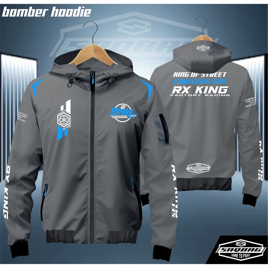 Jacket Bomber Hoodie RX King 2stroke New Edition Waterproof