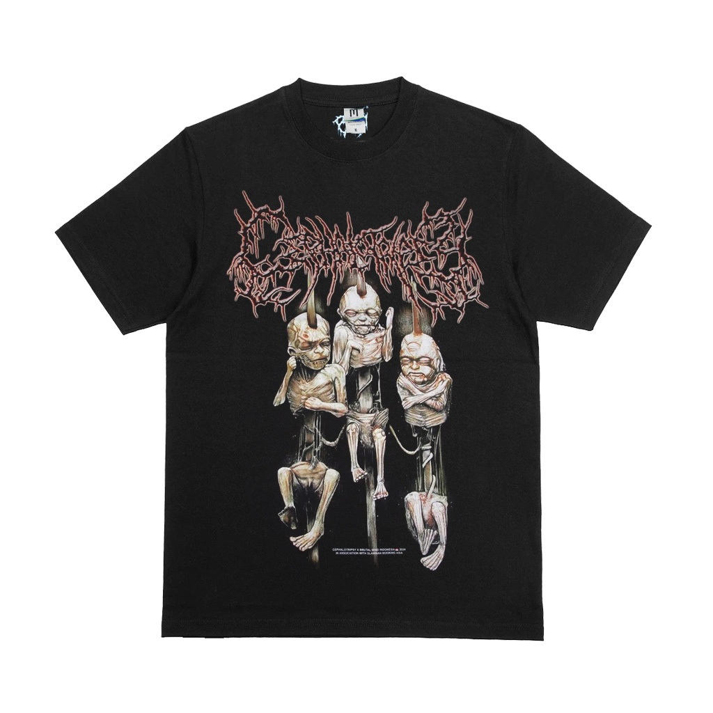 T-SHIRT - CEPHALOTRIPSY - Bisected Malformations Enshrined Upon Stakes - BRUTALMIND
