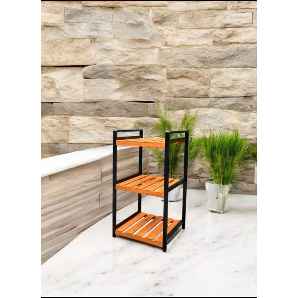 RAK DISPENSER KAYU RAK GALON 3 SUSUN RAK SERBAGUNA