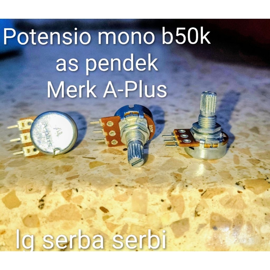 Potensio mono B50K as pendek