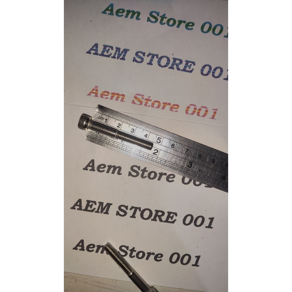 Baut L Half drat M6 x 45 (4.5cm) stainless 304 THE A2-70