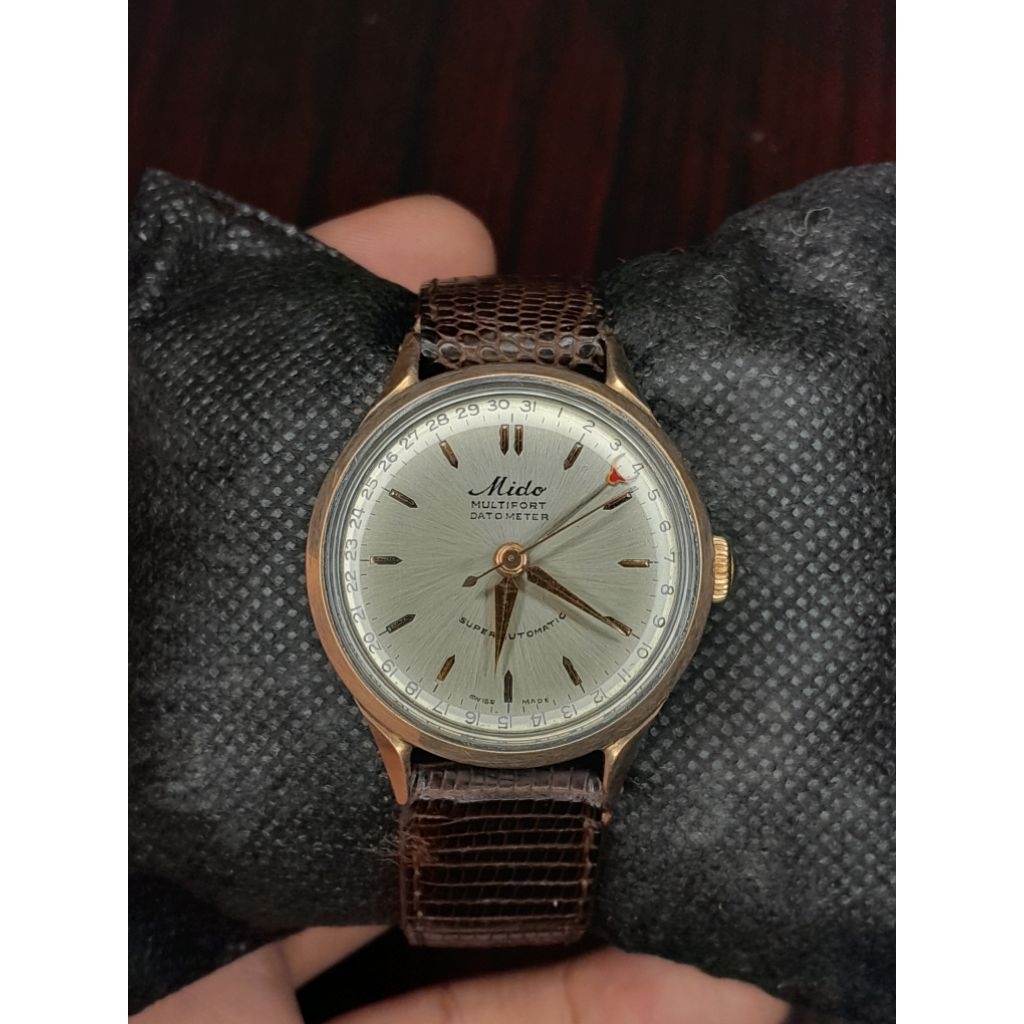 Jam tangan vintage Mido Multifort Datometer