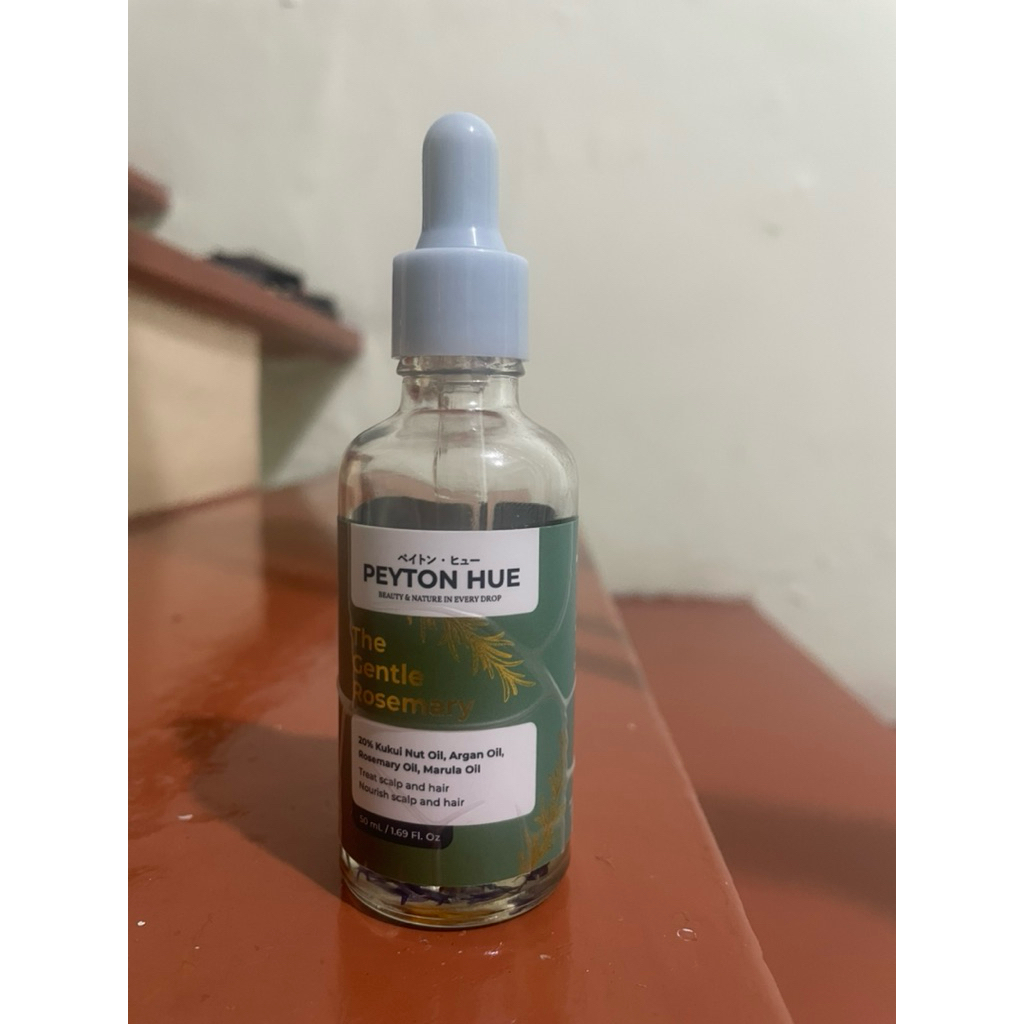 Preloved Peyton hue rosemary hair oil