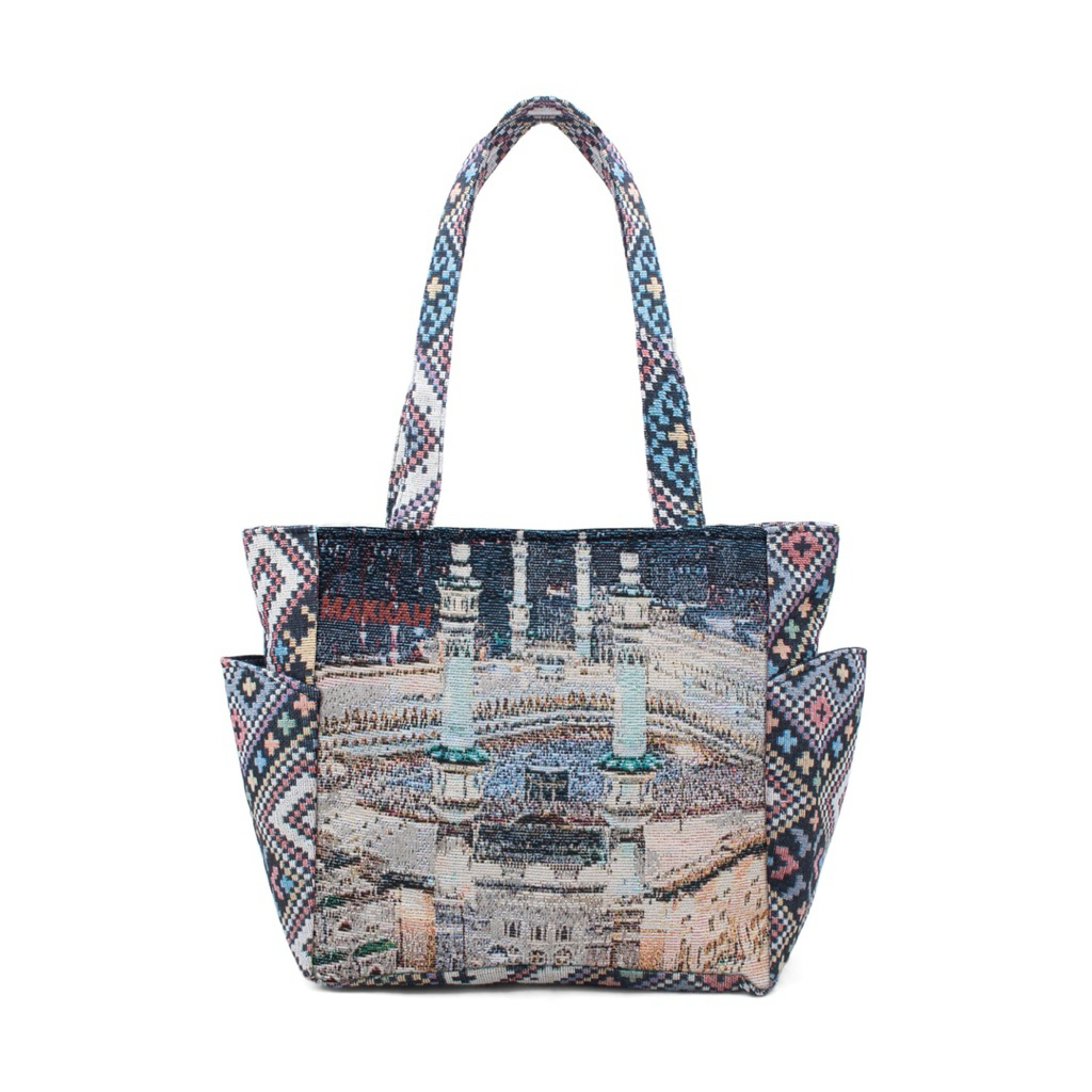 Tas tenteng kanvas mekkah dan gajah - TKF.274