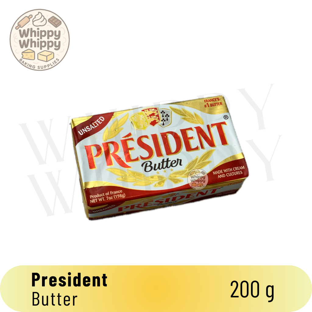 President Unsalted Butter 200g / Unsalted Butter President / Butter Premium Instant