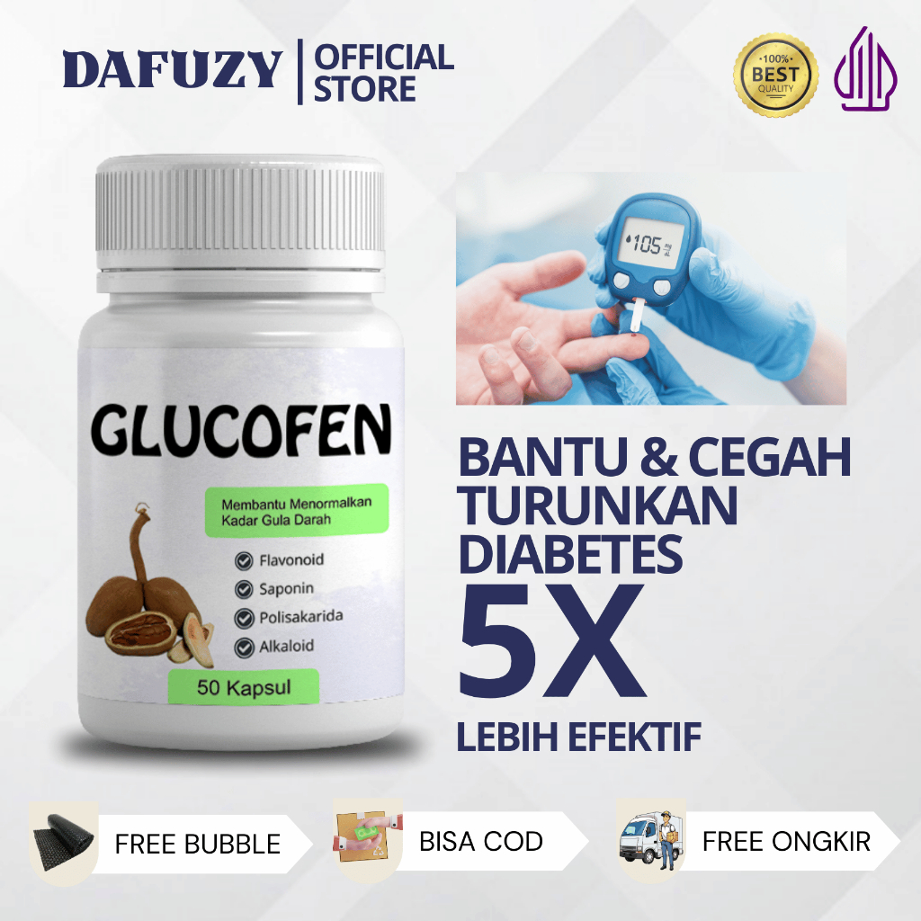 GLUCOFEN Herbal Diabetes | Obat Diabetes Herbal Alami Penurun Gula Darah | glucofit | yacona