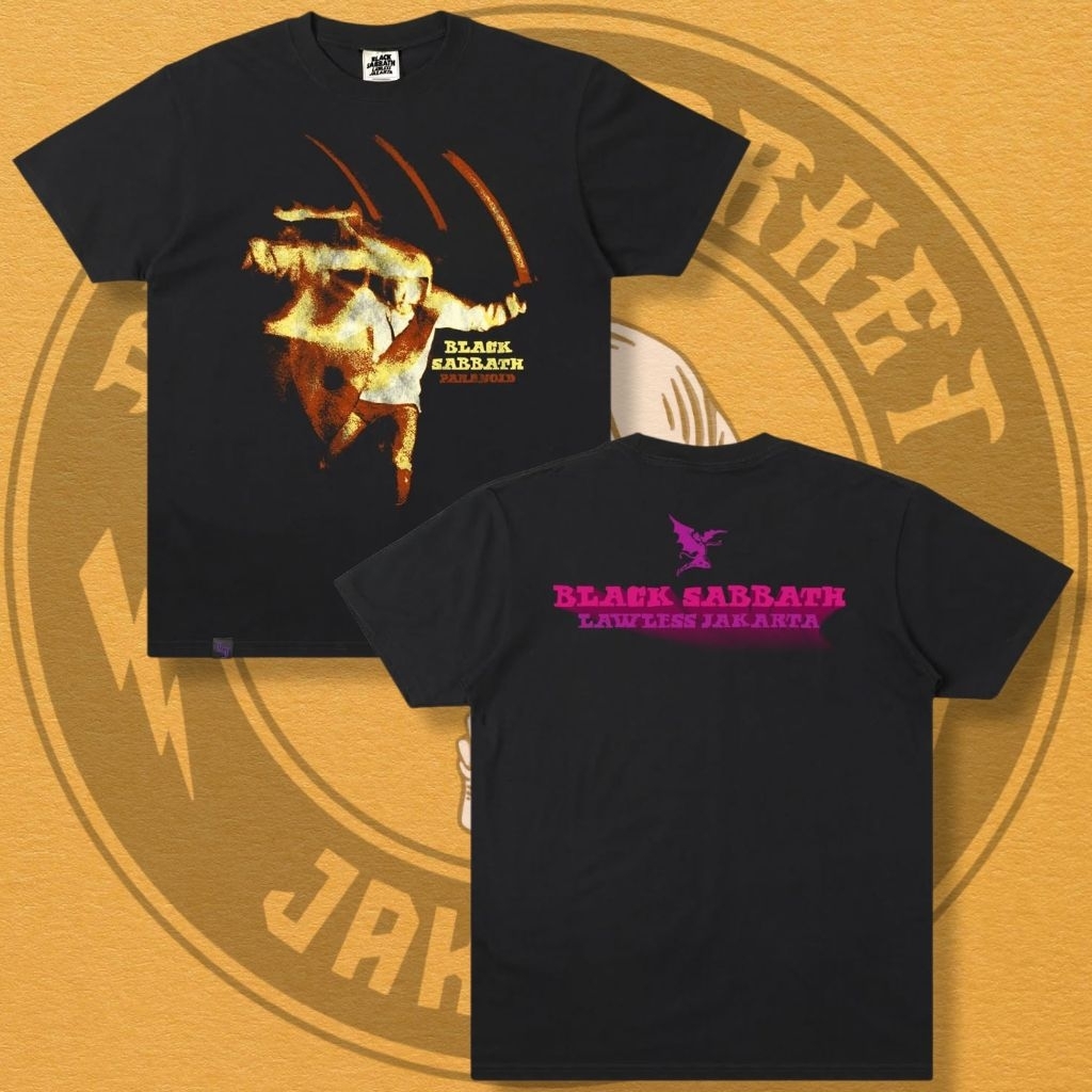 Black Sabbath X Lawless Jakarta - Paranoid Tshirt Original
