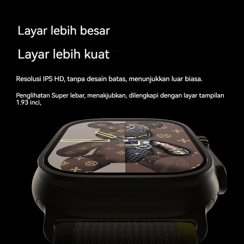 CUCI GUDANG OEM Smartwatch Z66 Ultra Bluetooth Phone Call Layar Full HD Baru Gratis TWS Strap