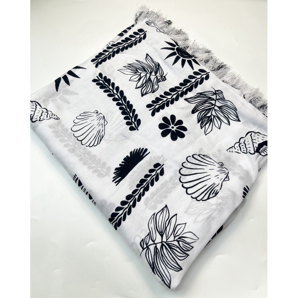 KAIN SARONG PANTAI BALI RAYON MOTIF HAWAII