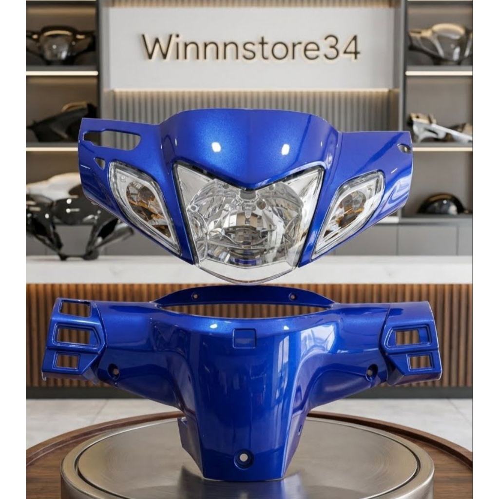 Batok kepala Honda Karisma 125 D biru / batok depan belakang reflektor karisma 125 D Biru Batok kepa