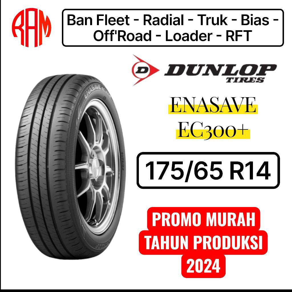Ban Mobil Dunlop Enasave EC300+ 175/65 R14 82T PROMO 2024 MURAH SIGRA/CALYA/BRIO
