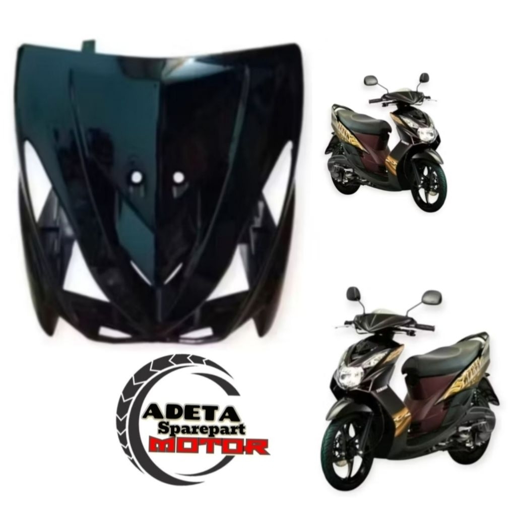 Tameng Depan Yamaha MIO Soul Karbu Lama Hitam | Cover Body Depan MIO Soul