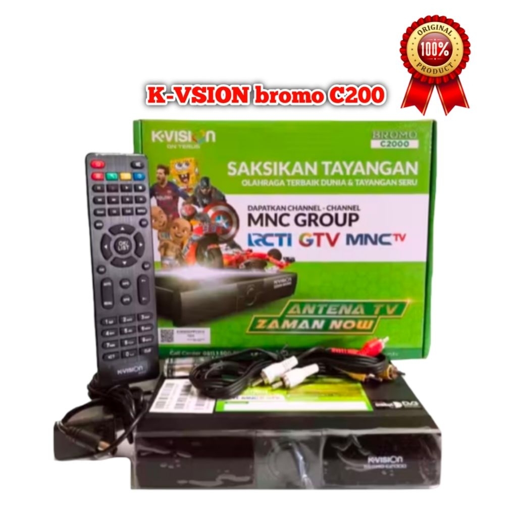 Receiver K-VISION Bromo C2000 HD Parabola Digital DVB-S2 MPEG-4