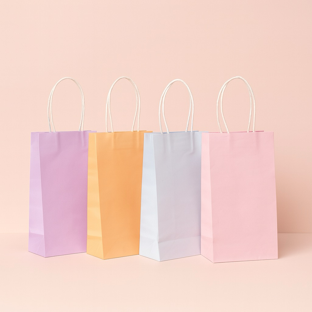 PAPERBAG POLOS WARNA PASTEL AESTHETIC