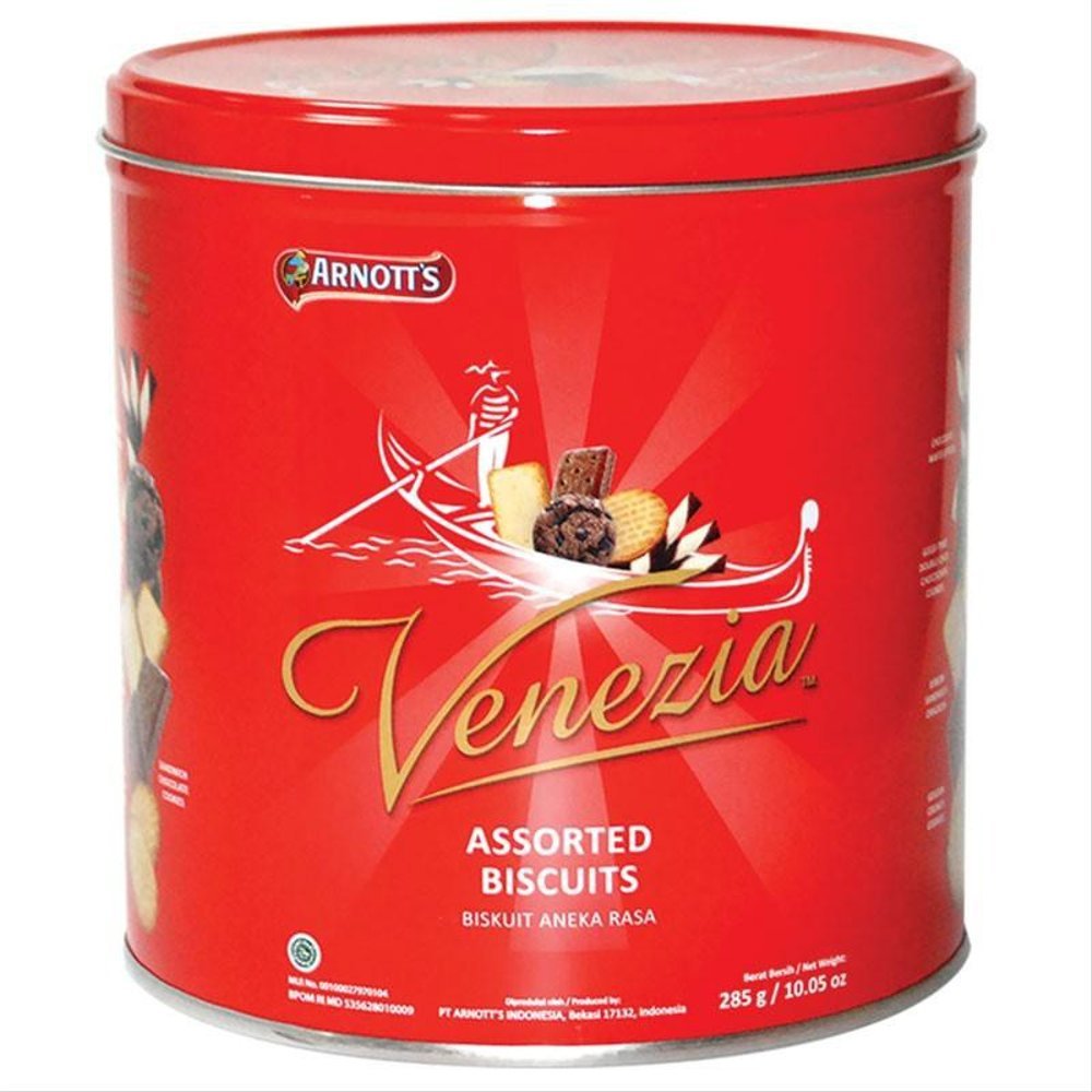 Arnotts Venezia Assorted Biscuits 250 Gram Biskuit Kaleng