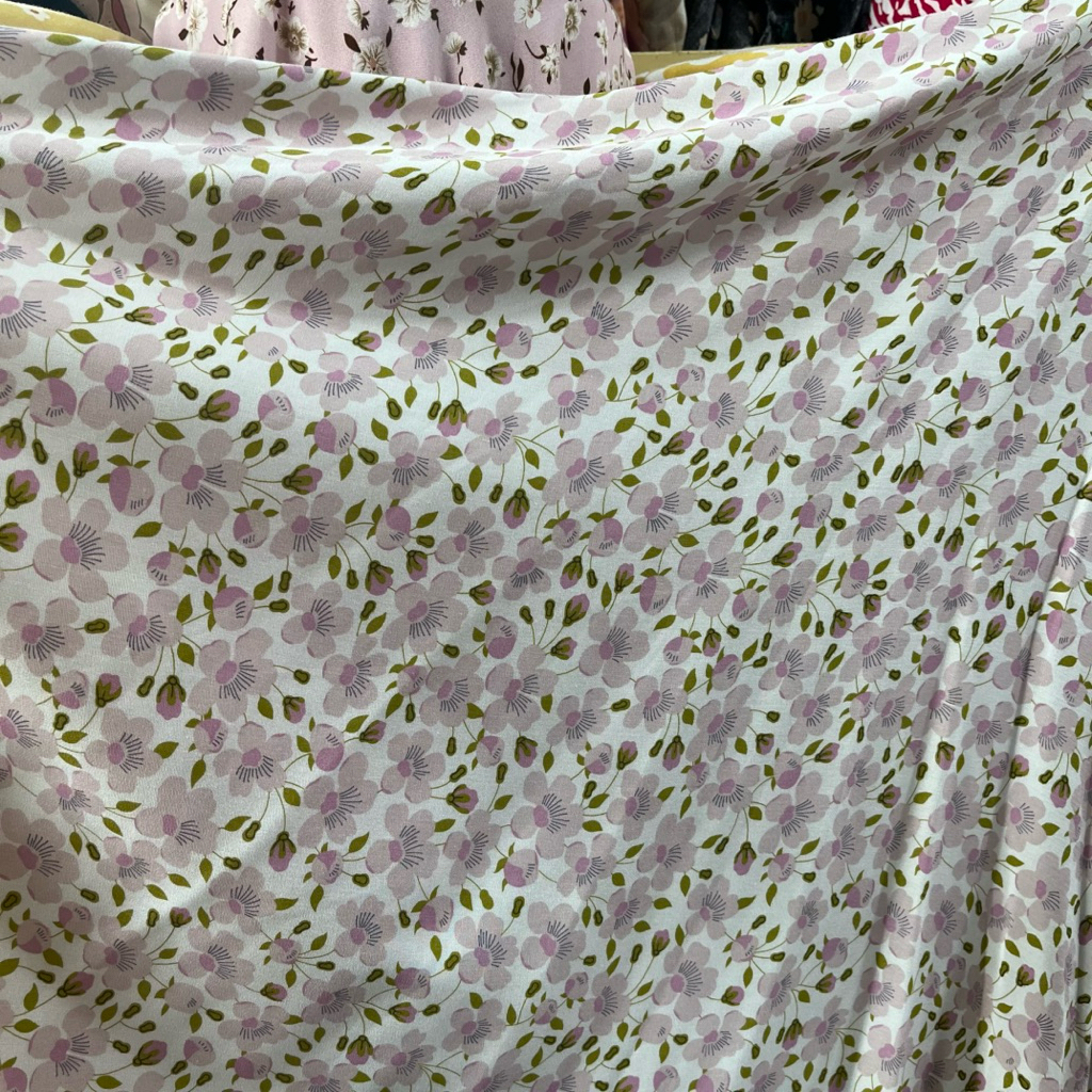 Kain Katun Rayon Viscose Premium | Kain Rayon Motif Bunga Import Berkualitas | Katun Rayon