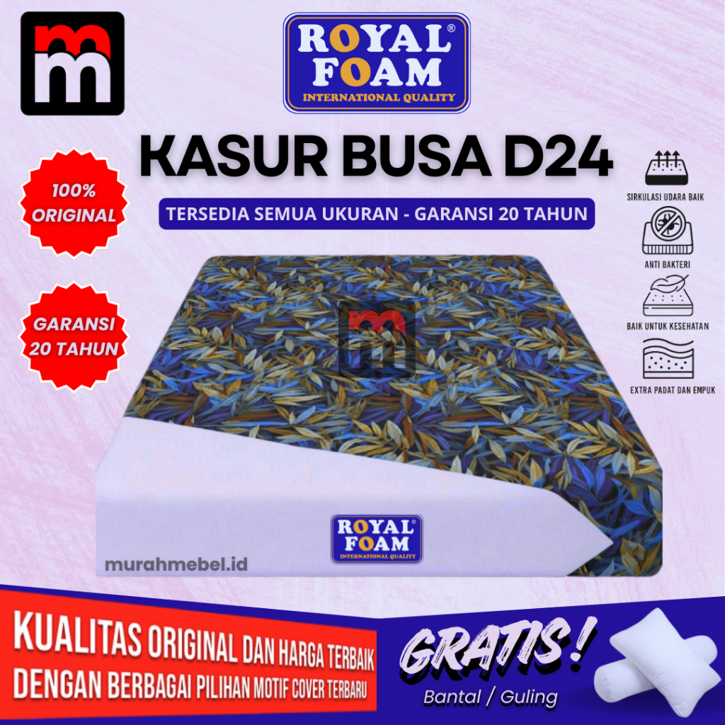 Kasur Busa Royal Foam D24 Garansi 20 Tahun