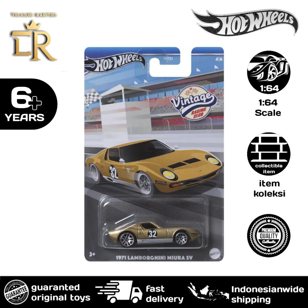 1971 Lamborghini Miura SV Vintage Hot Wheels