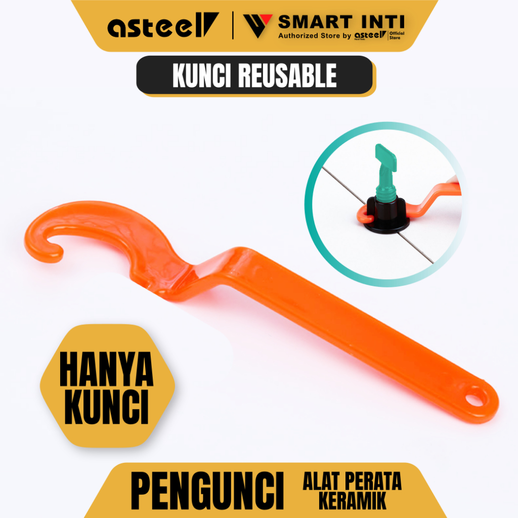 Alat Pengunci Pengencang Reusable Perata Pasang Keramik ASTEEL tipe putar berkualitas
