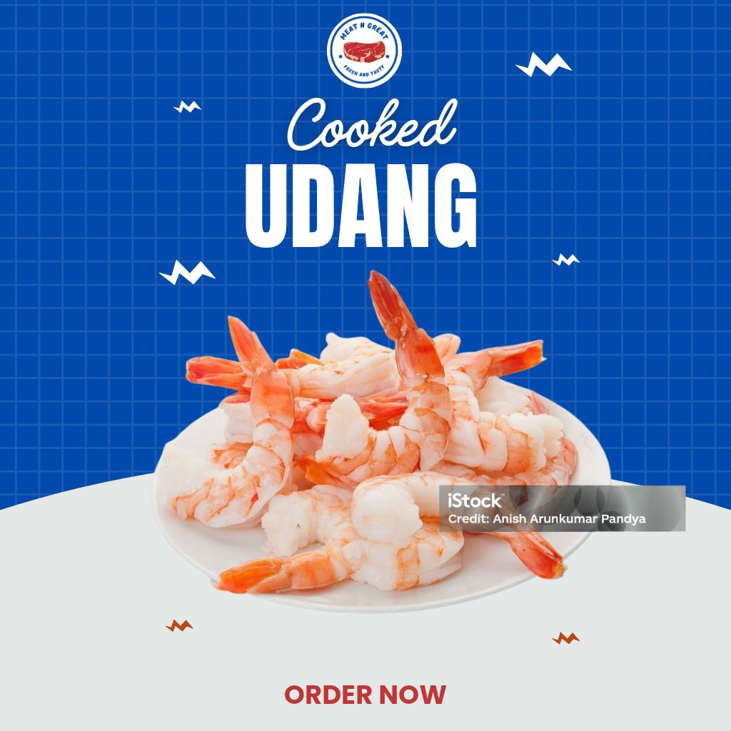 Udang Kupas Cooked / Udang Matang / Udang Cook / Udang Kupas