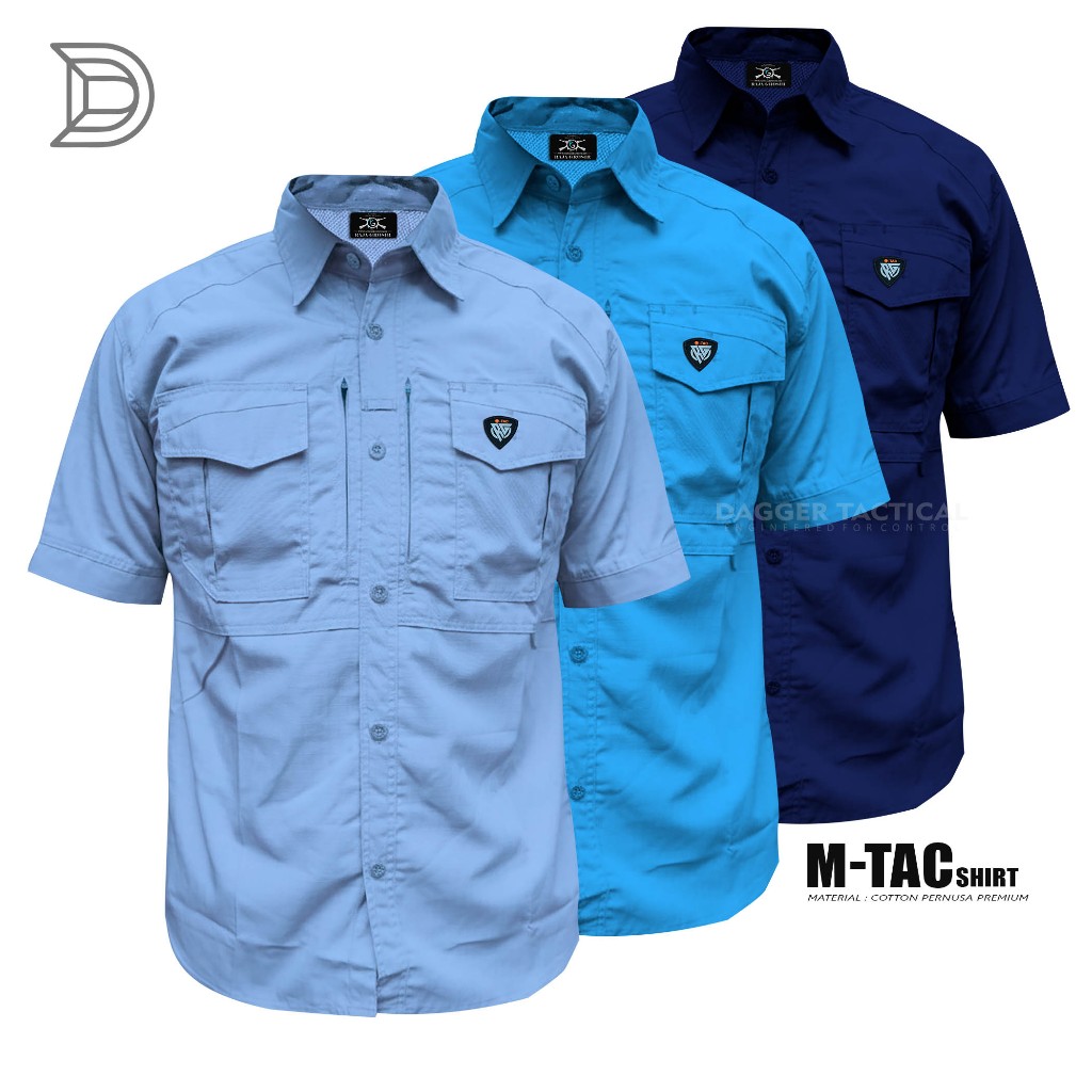 KEMEJA TACTICAL LAPANGAN PRIA TANGAN PENDEK M-TAC PERNUSA PREMIUM