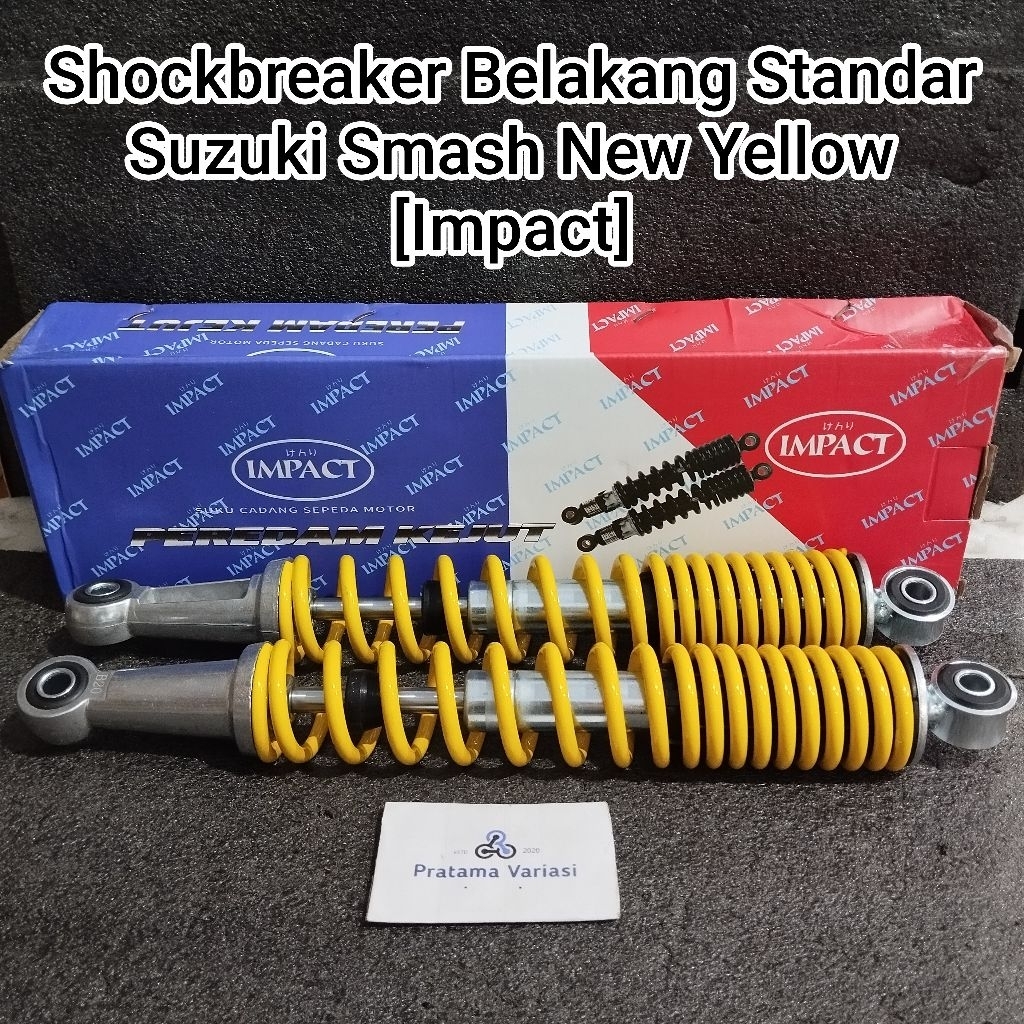 [Impact] Shock Breaker Belakang Standar - Suzuki Smash New (Yellow) (340 mm) Shogun / Shogun 125