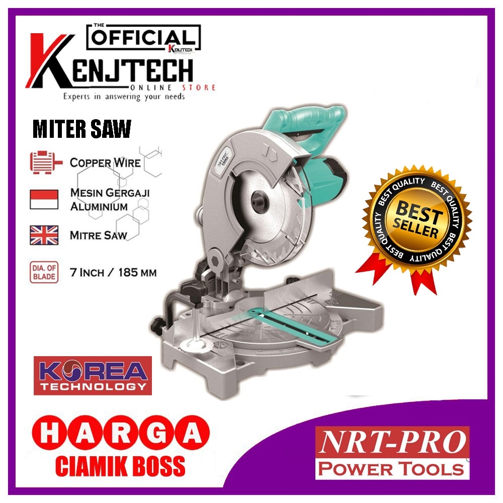 Mitersaw mesin potong nrtpro 7 inch miter saw aluminium Nrt-pro
