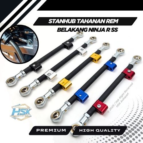 STANHUB TAHANAN REM BELAKANG NINJA R SS M BESI SET KLEM KABEL REM CNC