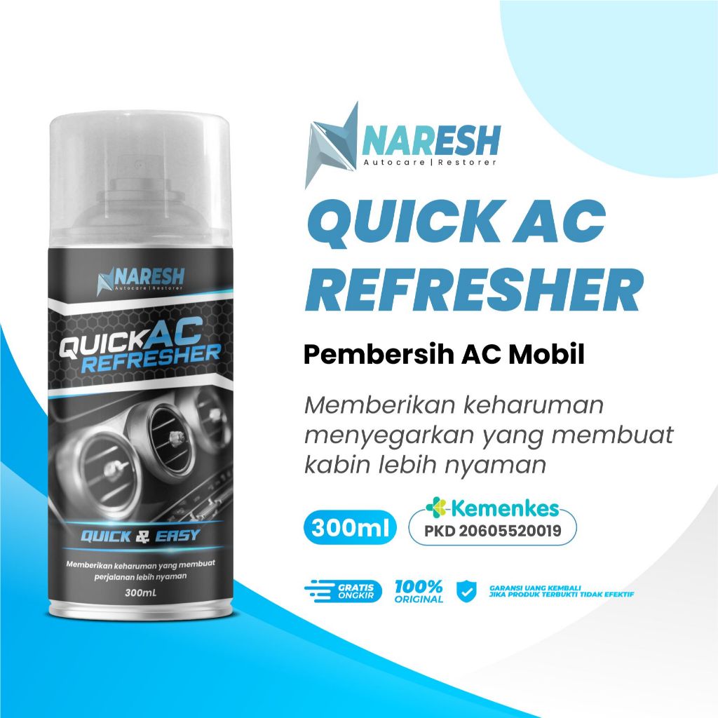 Naresh - AC CLEANER Pembersih AC Mobil - AC Refresher - Pembersih Evaporator AC