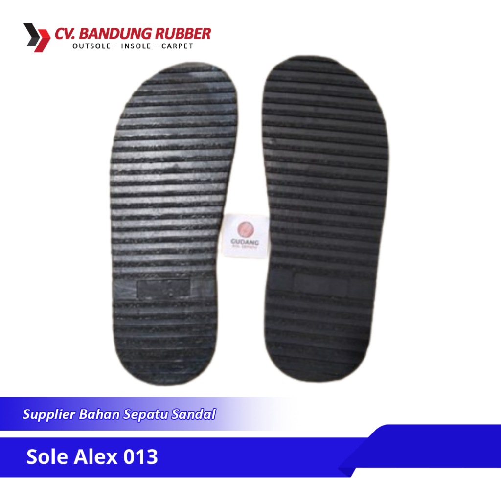 Outsole Karet Alex 013  untuk Sandal Sepatu Pria Sol Alas Sandal Puyuh Sol Sandal Casual Sol Sandal 