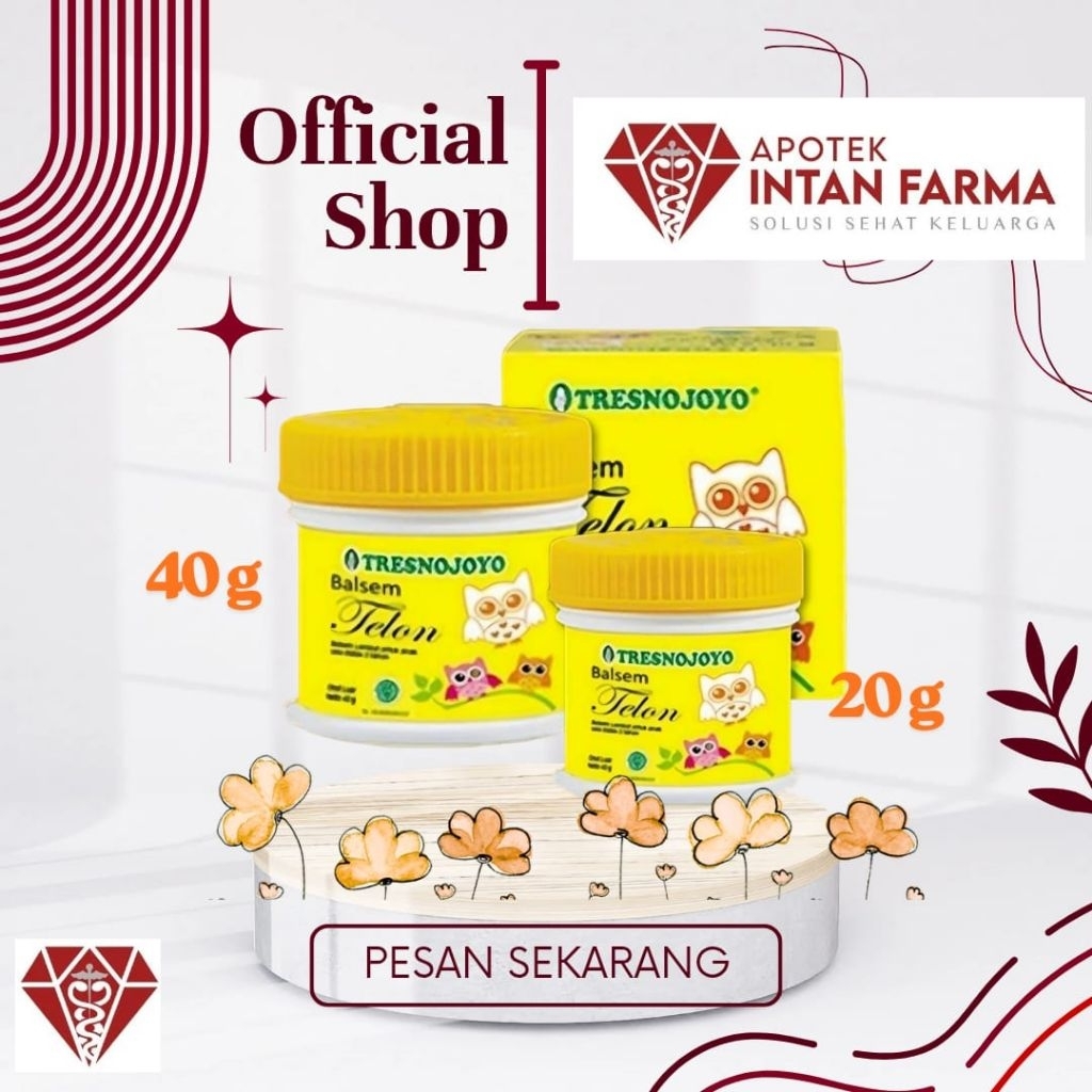 Balsem Tresno Joyo Telon Bayi meringankan gejala pilek flu batuk anak