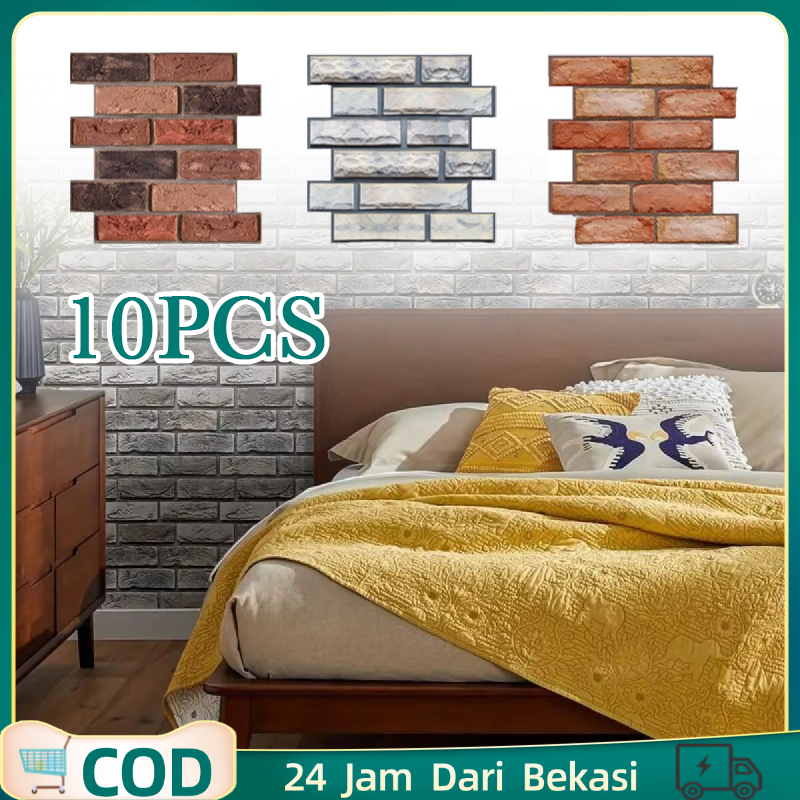 10pcs Wallpaper 3d Dinding Aesthetic Walfafer Dinding 3 Dimensi 3d Wallpaper Walpeper Dinding 3d Est