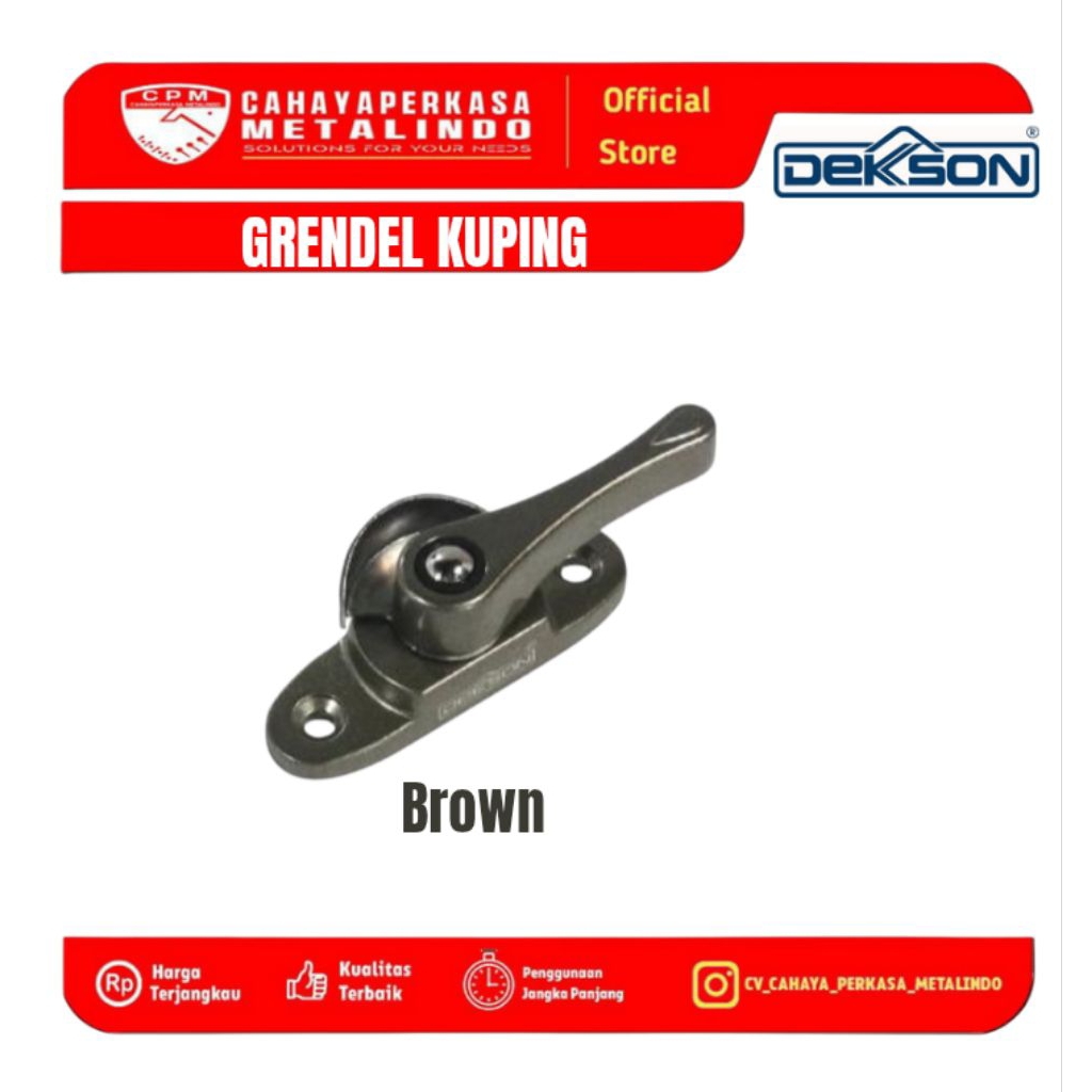 Grendel kuping Grendel jendela aluminium