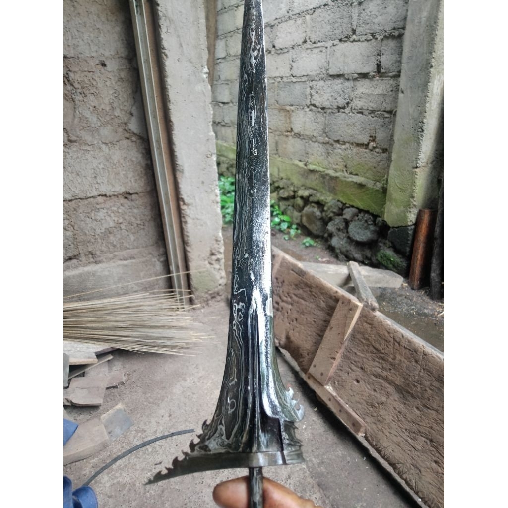 bilah keris bali lurus -+38cm garapan standart (k9)