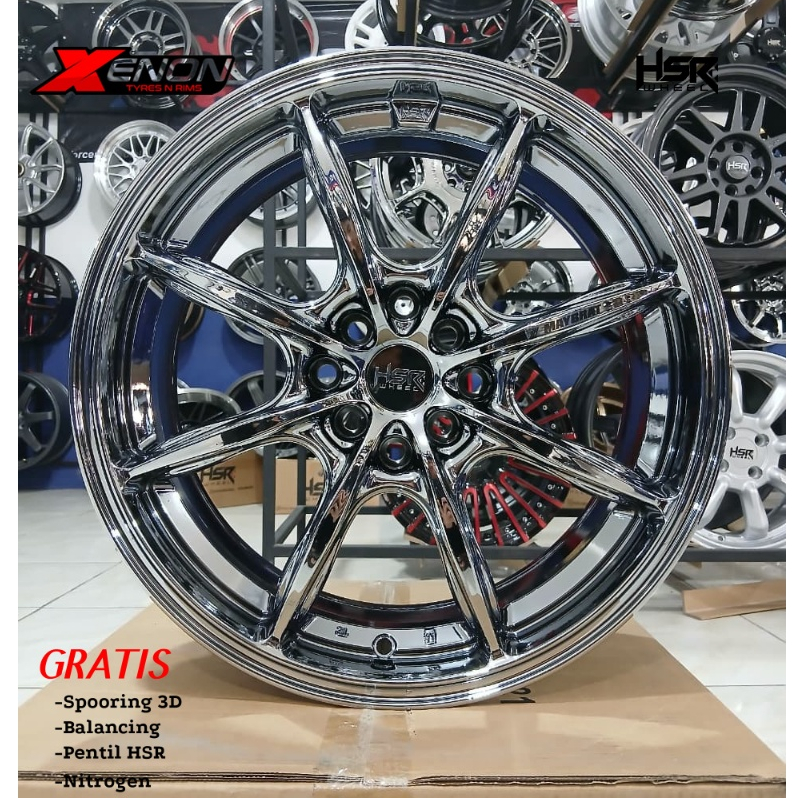 Velg ring 17 black chrome pcd 4x100 4x114,3