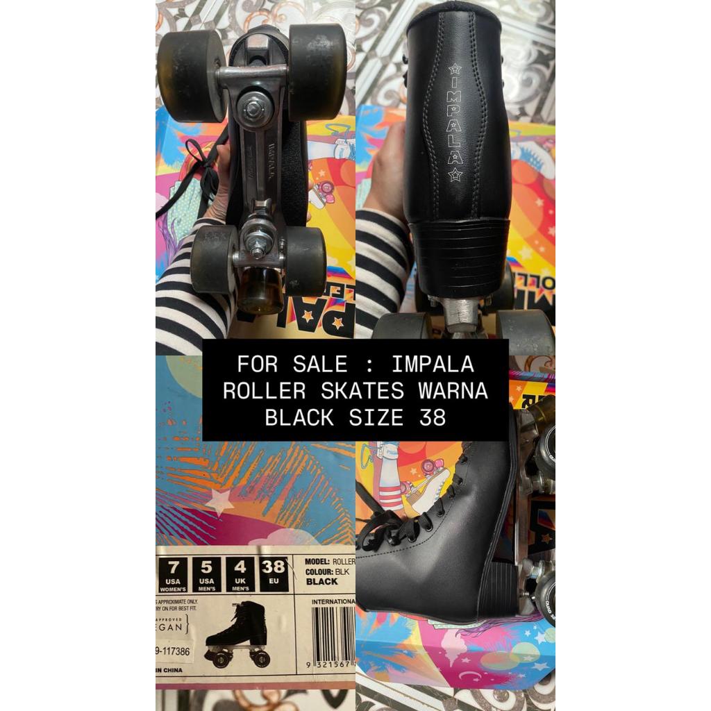 IMPALA ROLLER SKATES ORIGINAL - BLACK - SIZE 38 (PRELOVED)