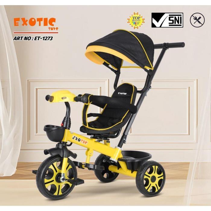 sepeda anak roda tiga exotic et 1273 sepeda stroller exotic 1273