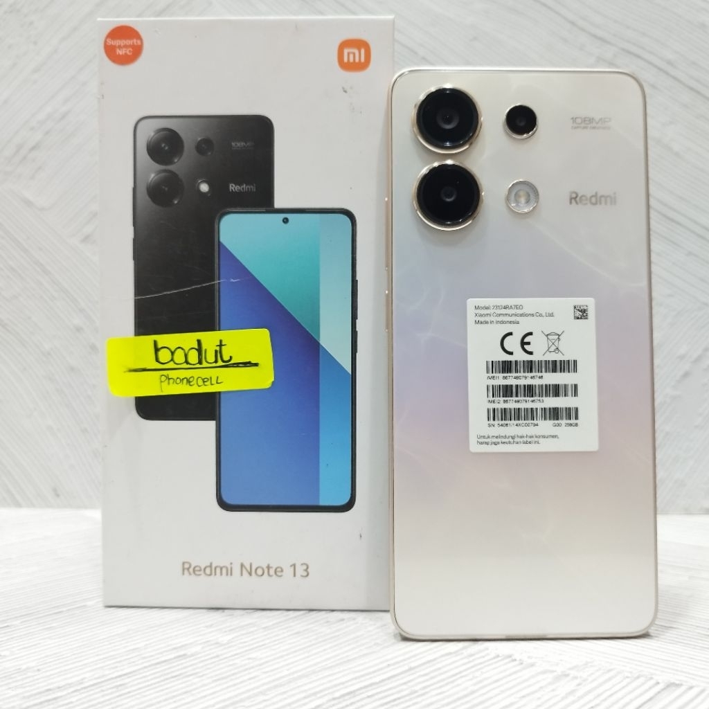 REDMI NOTE 13 4G 8/256GB HANDPHONE SECOND BEKAS FULLSET