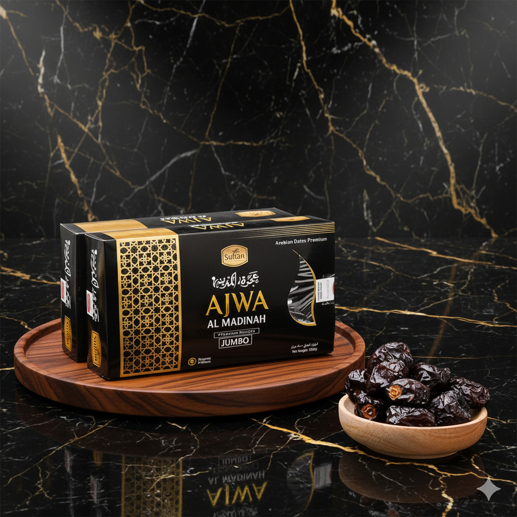 Sultan Kurma Ajwa Al Madinah Jumbo 500g - Premium Arabica Dates