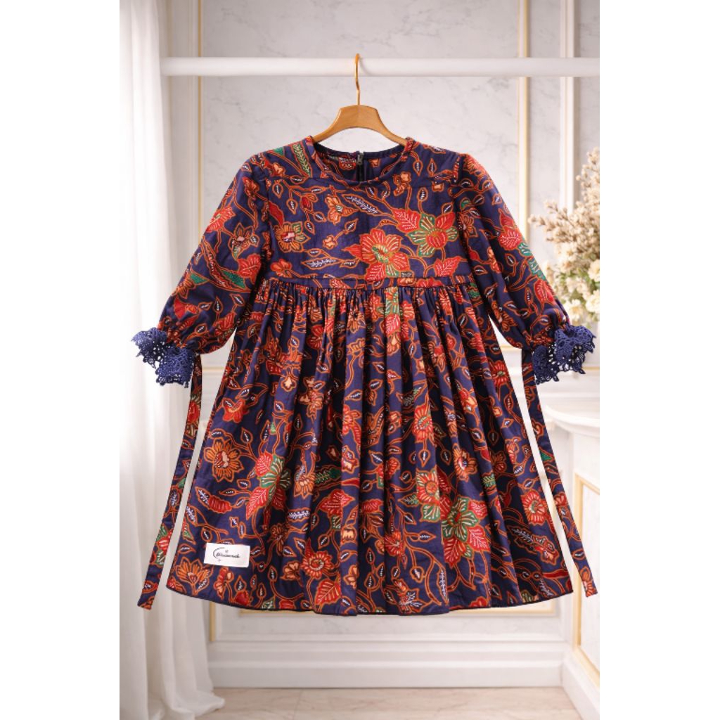 Baju Batik Gamis Anak-Jahitan Butik STKHASANAH