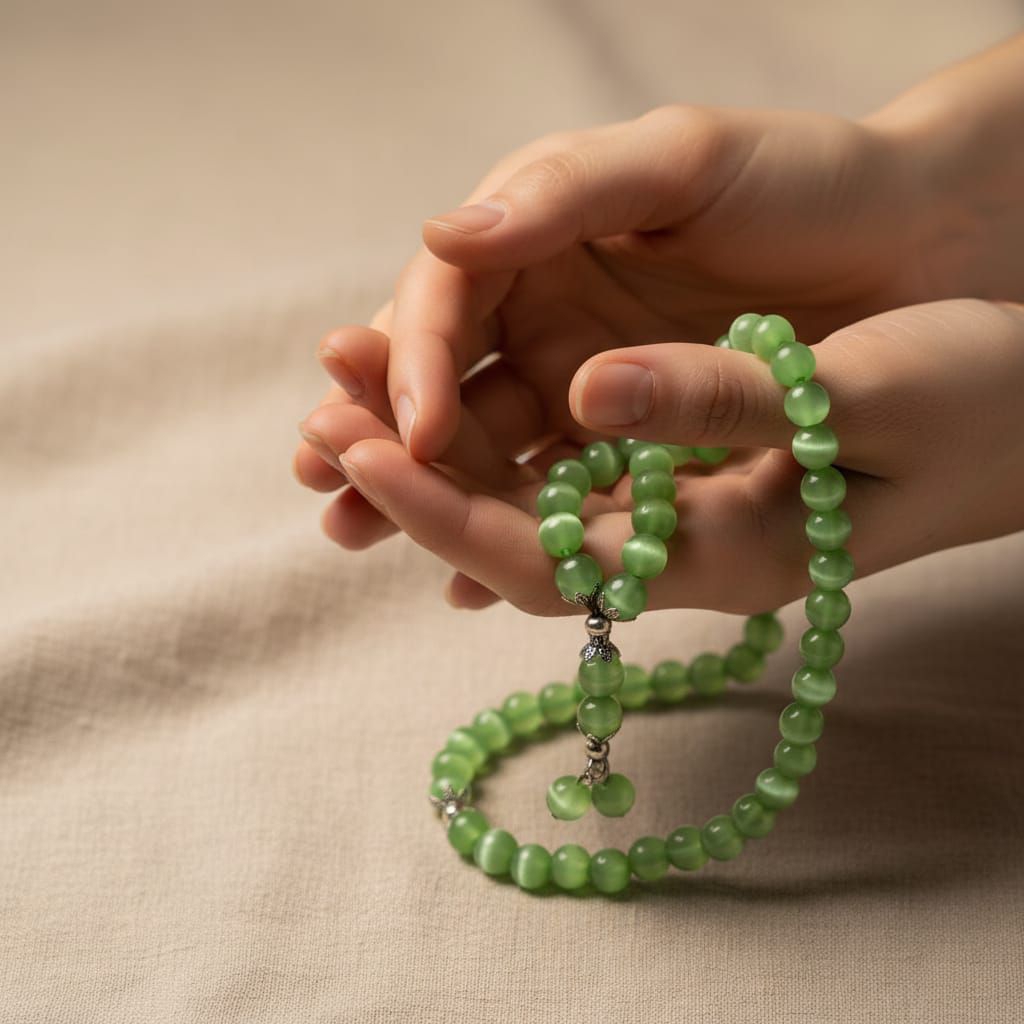 Tasbih warna Zamrud Green