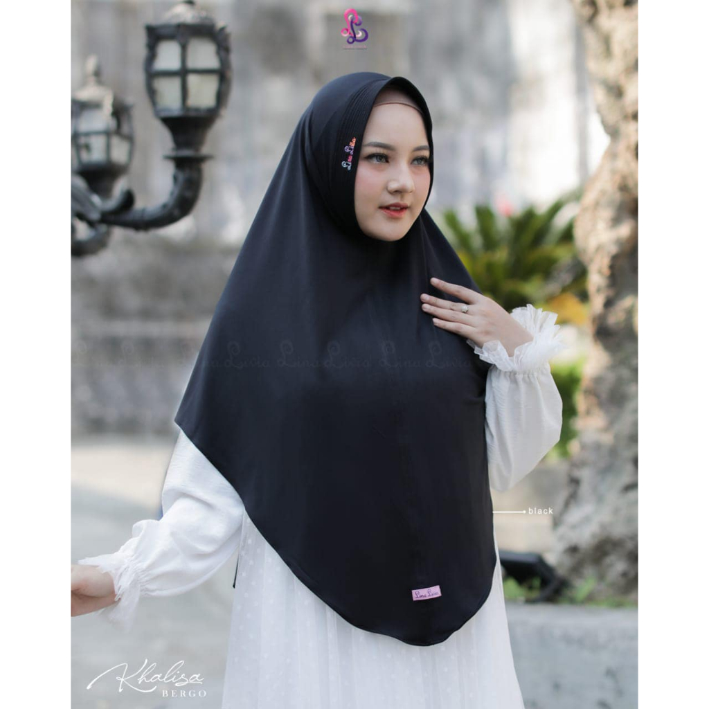 HIJAB BERGO KHALISA XL/JUMBO ORI LINALIVIA BISA COD