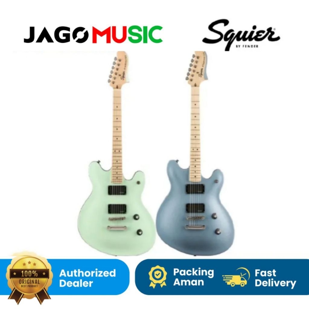 Squier Contemporary Starcaster Electric Guitar Maple FB Gitar Elektrik Squier