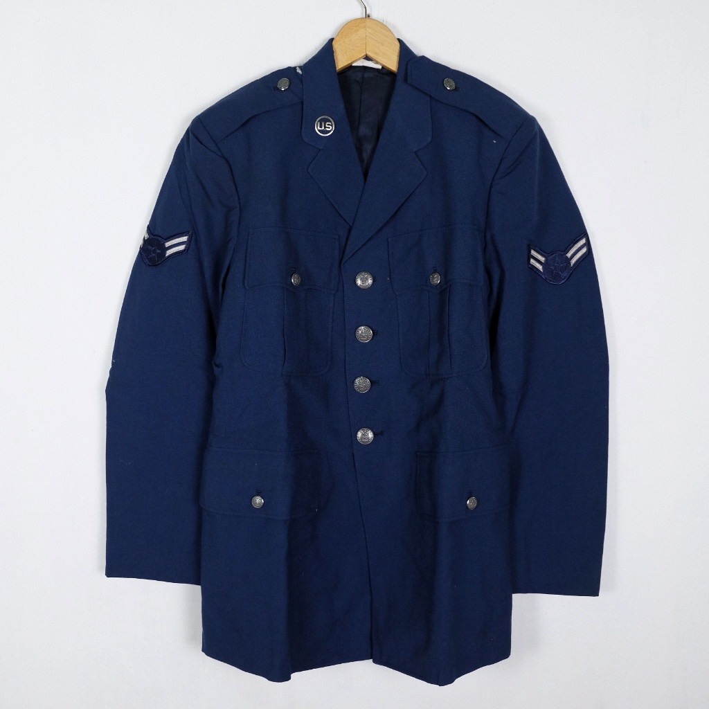 JACKET USAF ARMY BLUE DREES COAT UNIFORM MILITARY NATO SIZE 37R (M)